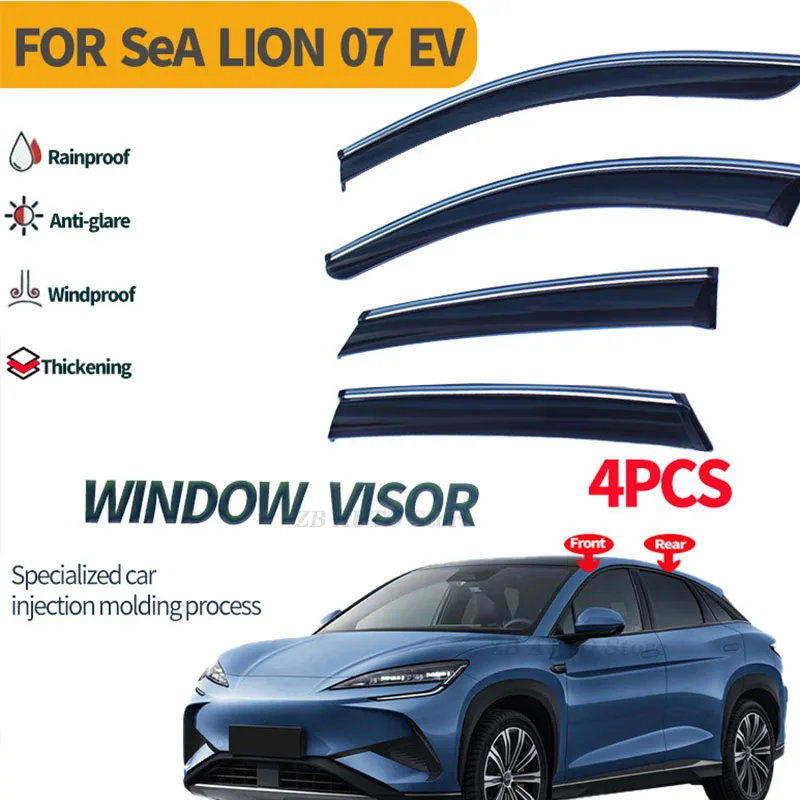 

For Sea Lion 07 2024+ Window visors Rainwater prevention; Covering the sunlight; Anti fog; Snow prevention