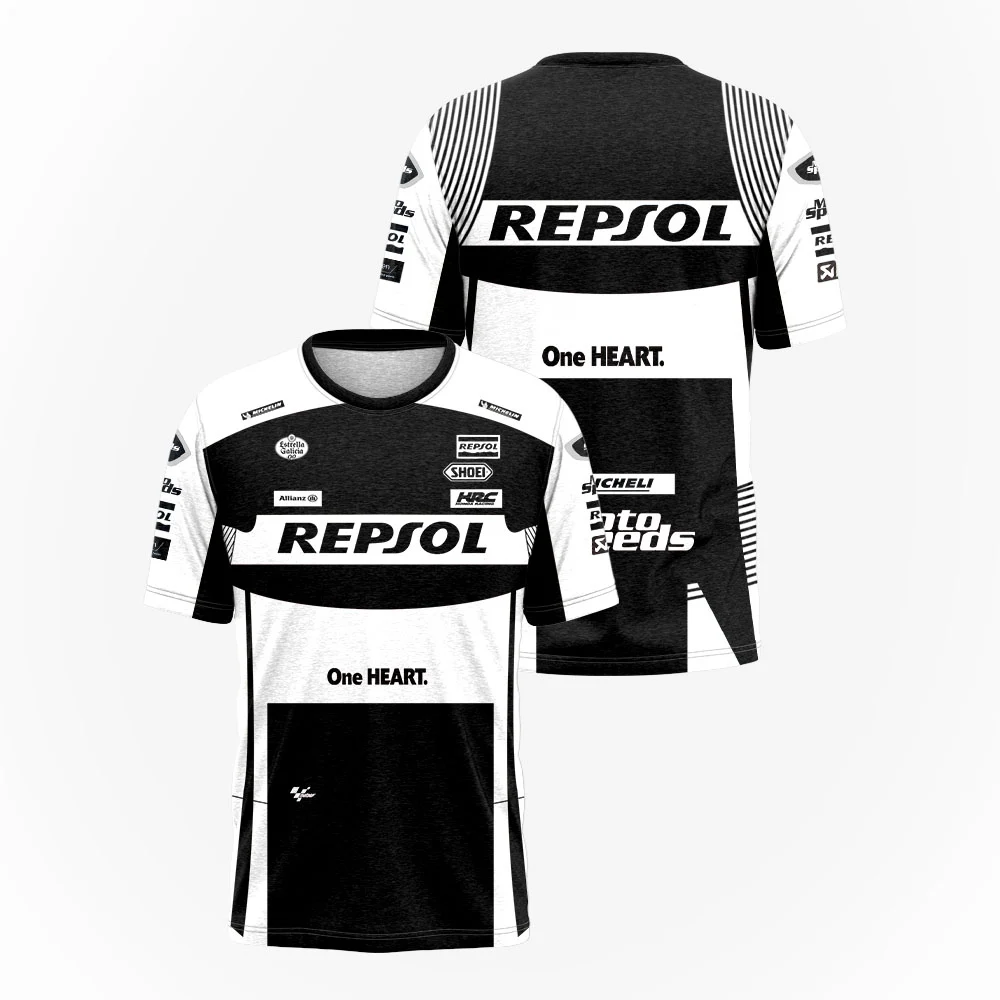 Camiseta de carreras F1 de verano, camiseta del equipo REPSOL, Camiseta deportiva para MOTO G para hombre, camiseta transpirable de secado rápido para ciclismo al aire libre