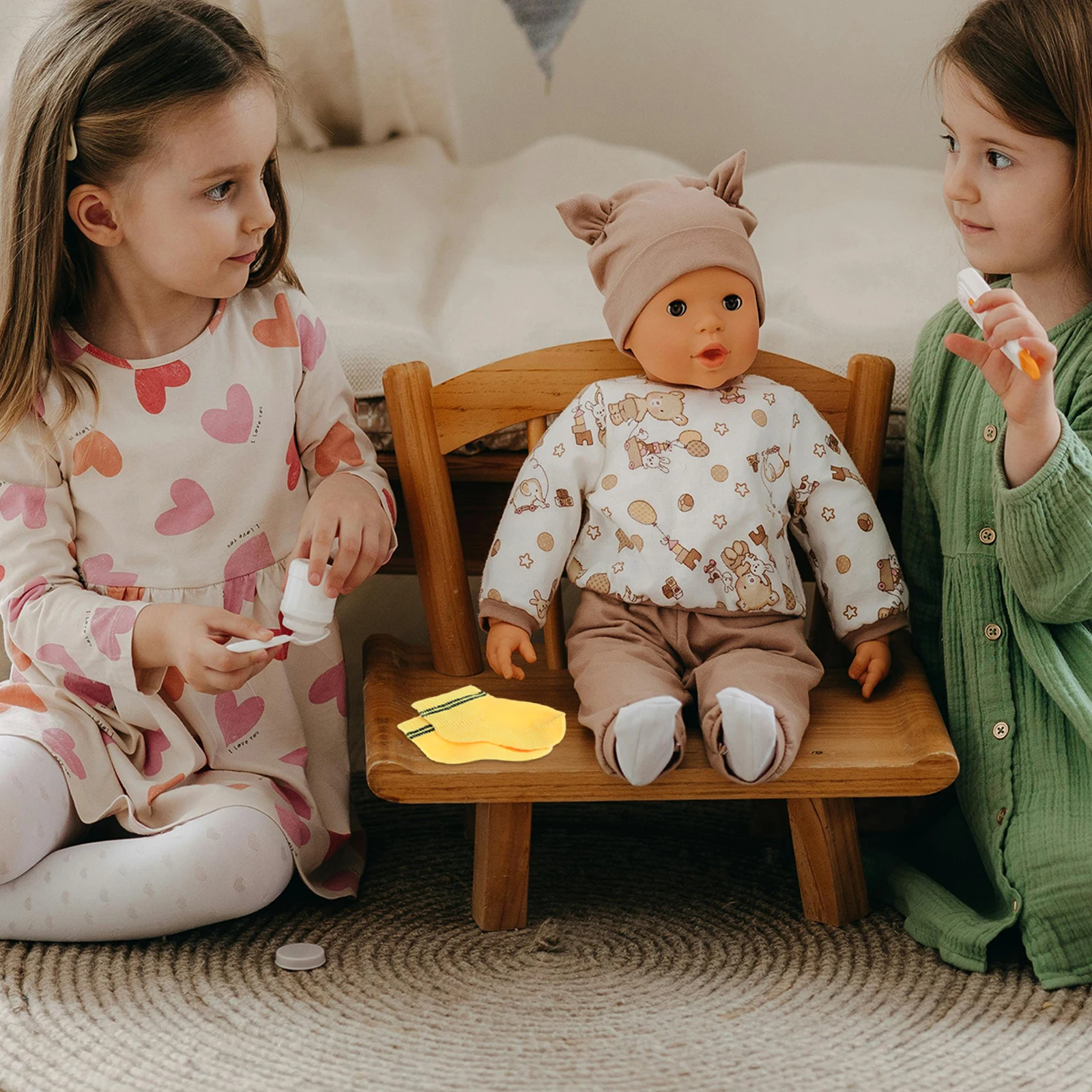 

Baby Socks 18 Inch Multicolor Comfortable Fit Elegant Design For Pretend Play Accessories Outfit Socks Set