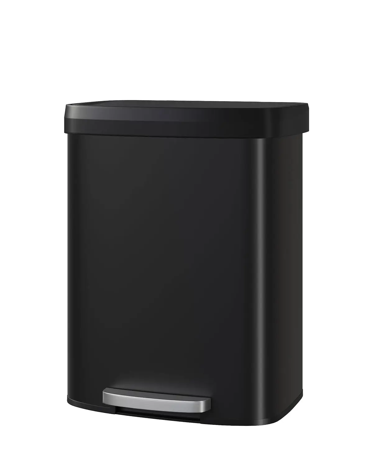 

16 gal / 60 L Metal Trash Can with Lid, Large Garbage Can for Kitchen, Rustproof Step-on Kitchen Metal Trash Bin with Liner R