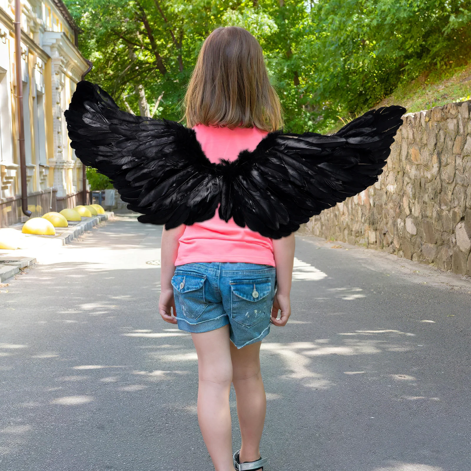 Children'S Devil Halloween Wing Kids Wings For Cosplay Carnival Party Decorative Wings Angel Role Play Stage Performance