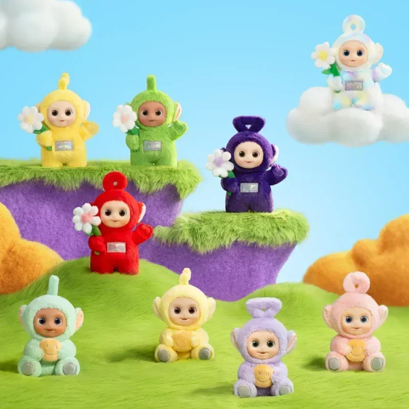 POP MART Teletubbies Say Hello Kawaii Anime Blind Box Action Figures, Surprise Mystery Dolls for Girls