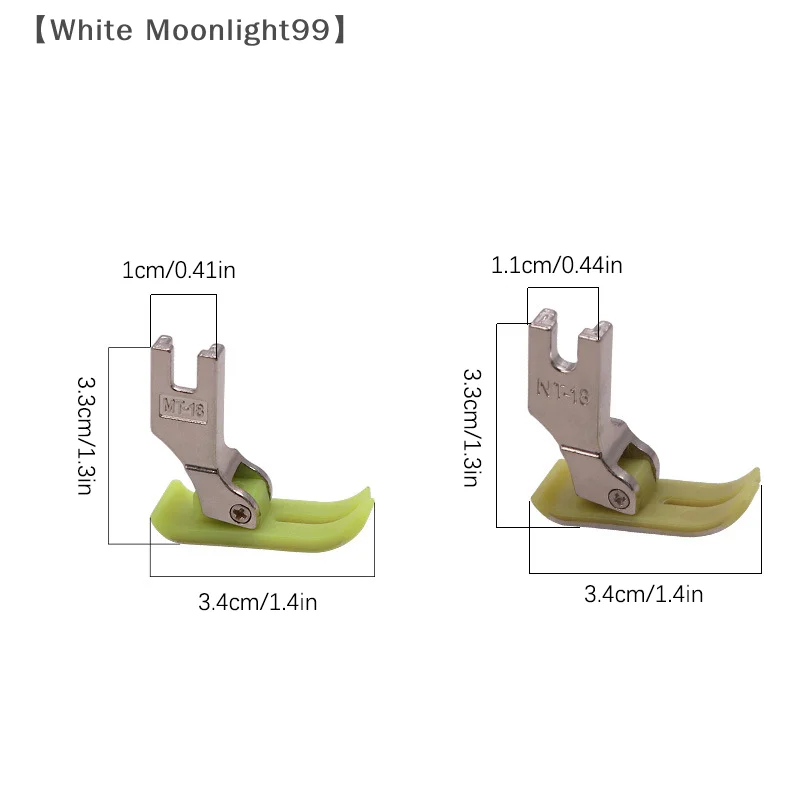 T36LN Piede stretto con cerniera con fondo per accessori per piedi a pressione per macchine da cucire a punto annodato con ago singolo industriale