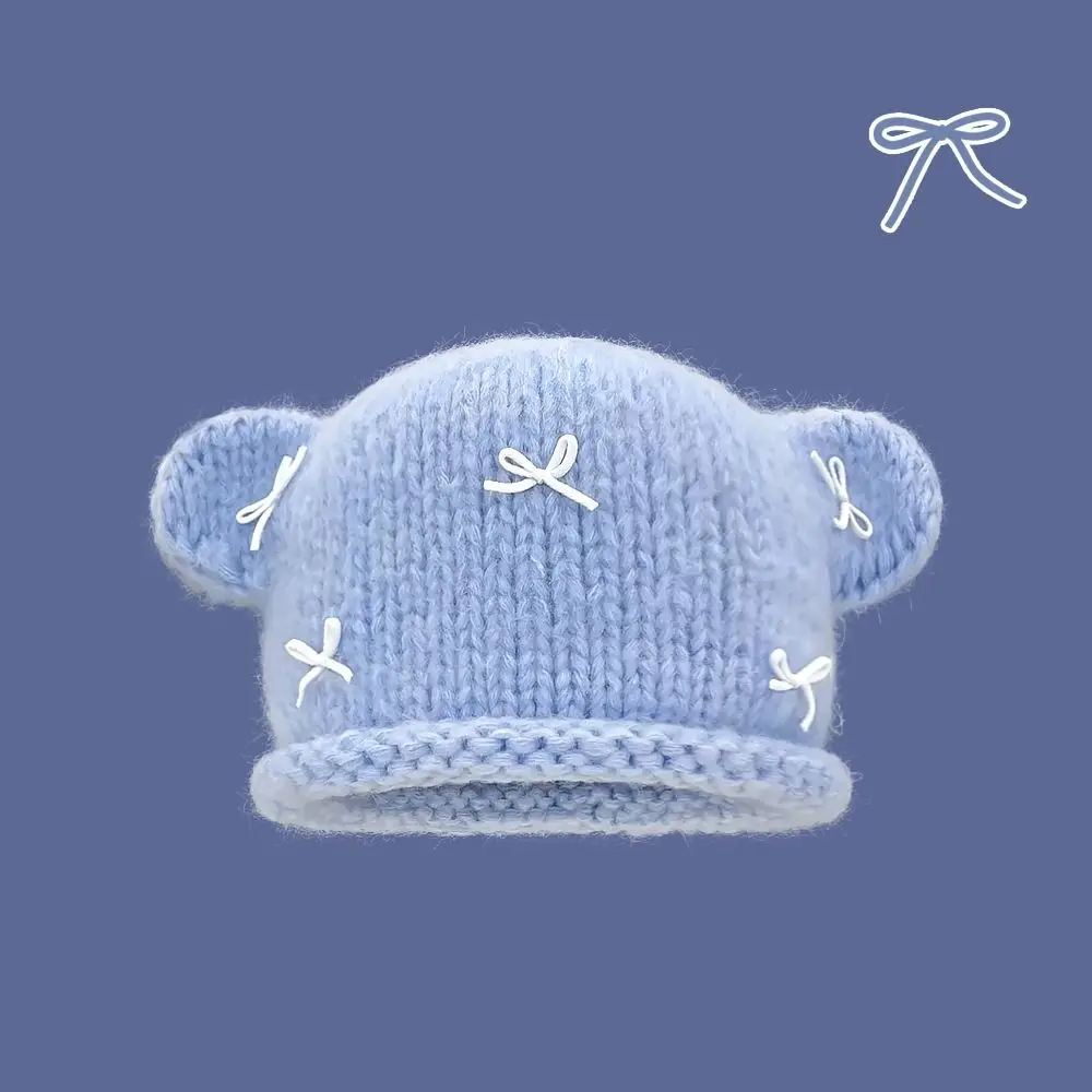 Schattige Kleine Beer Trui Gebreide Muts Strik Warme Wollen Muts Koude Weerstand Pluche Oorbeschermhoed Buiten Wandelen