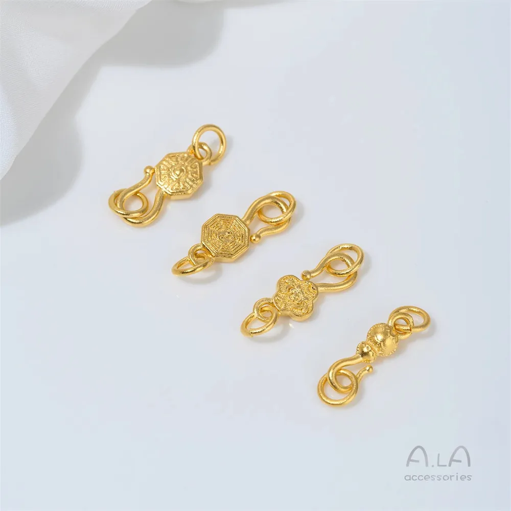 

K427 Vietnamese Sand Gold Accessories, Lotus Gourd, Copper Coin, Handmade Diy Hand Necklace, Finishing Universal Clasp