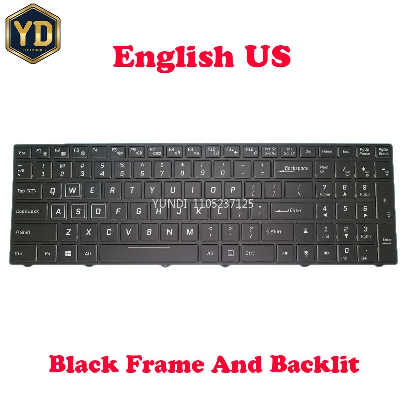 YD Laptop Keyboard For Insys G.Force N950TP6 N850 French FR German GR Korean KR Norwegian NW Spanish SP English US Brazil BR New