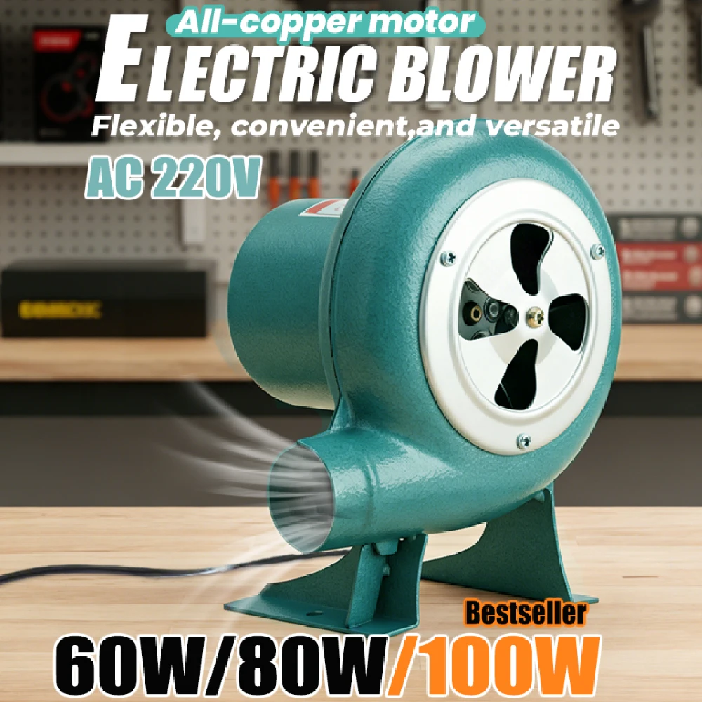 

100W/80W/60W AC 220V Electric Blower Fan,BBQ Blower,High Power Home Clean Tool for Kitchen Grease,Radiator Dust & Balcony Debris