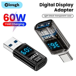 USB 3.2 Digital Display Adapter Otg USB Type C Fast Charging Adaptador 10Gbps USB Male To USB Female Connector For PC Laptop