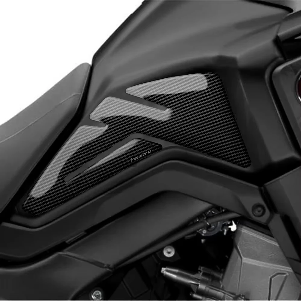 For Honda Africa Twin ADV 2016-2022 3D Carbon-look Motorcycle Side Fuel Tank Pad Knee Grip Protection Sticker