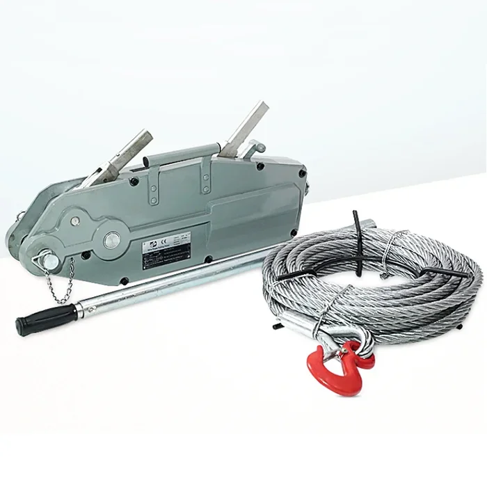 Factory  direct   Body Manual Wire Rope Pulling Hoist Hand Winch Puller Tirfor for Construction site