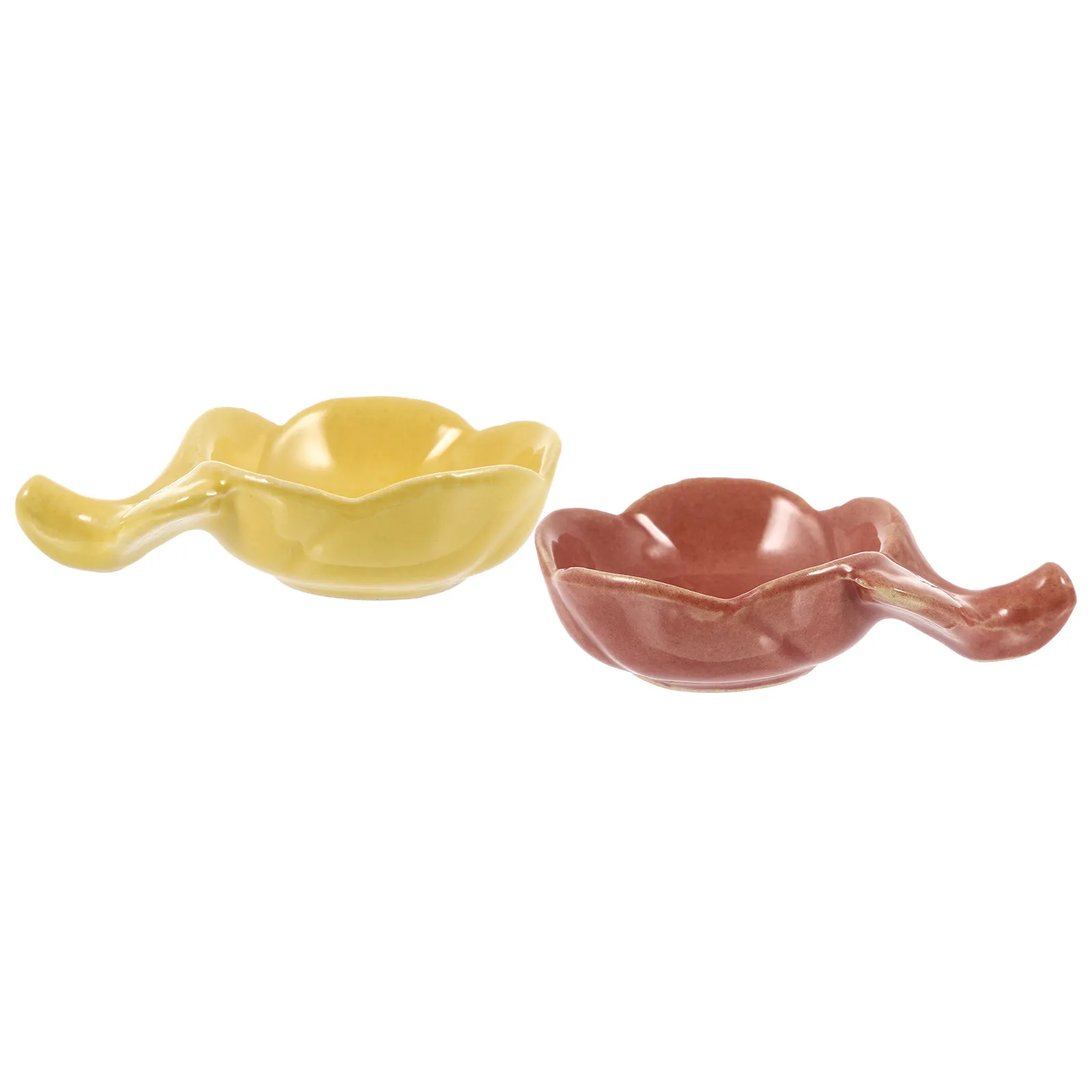 2Pcs Essential Oil Holder Ceramic Tray Multipurpose Essential Oil Storage Plate for Home Spa Beauty Salon Aromatherapy Tray