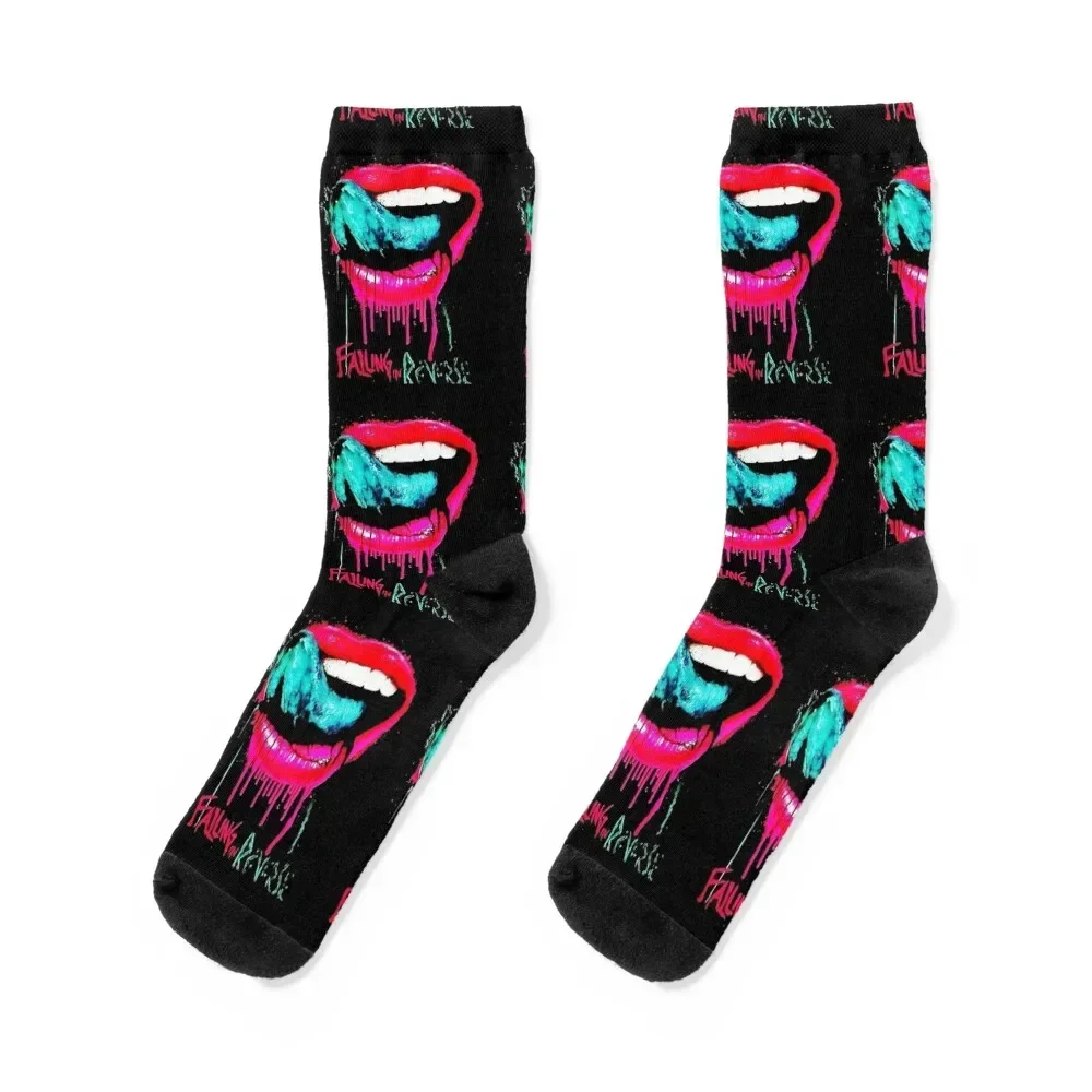 

falling in reverse best seller Socks cartoon short New year's Non-slip Socks For Women Men's