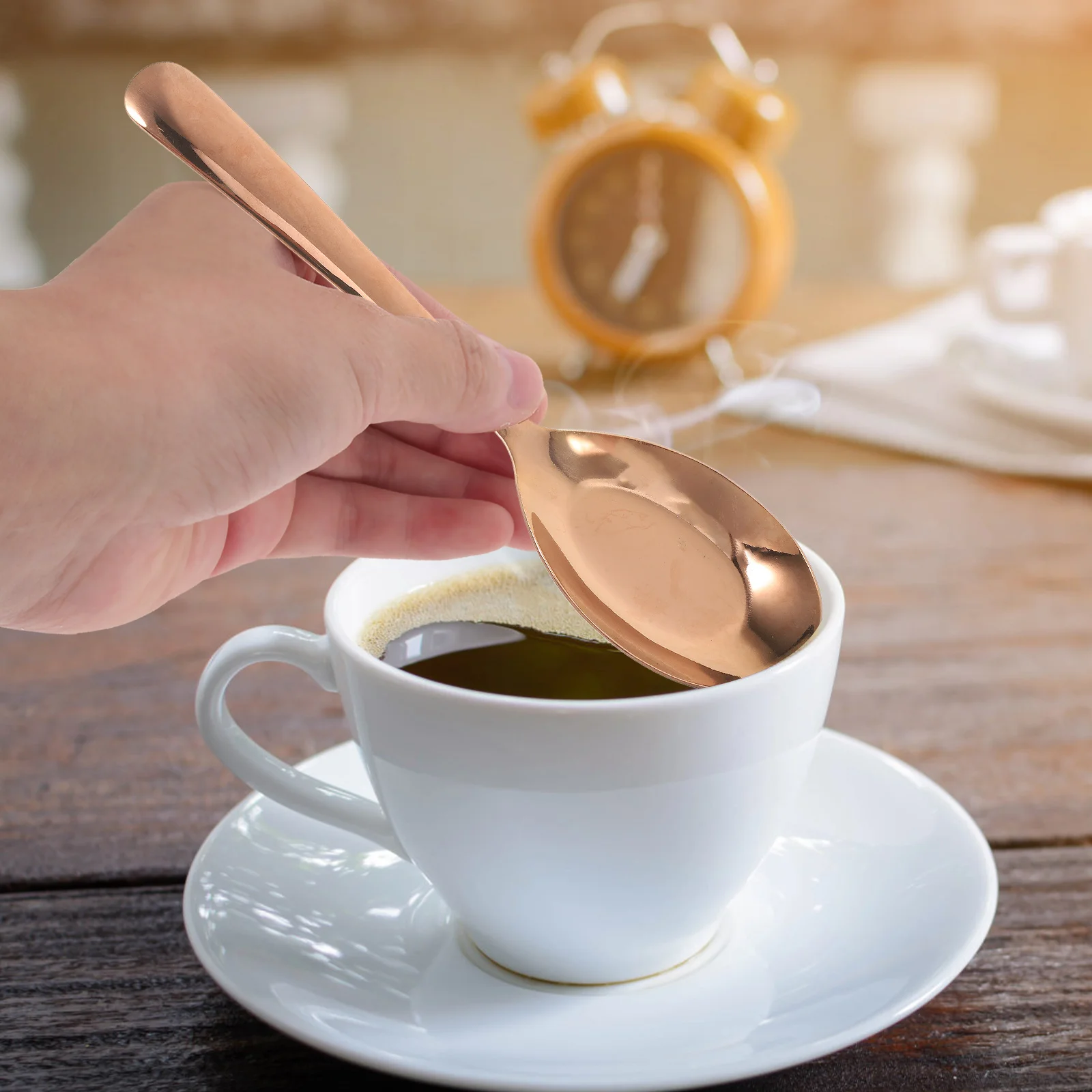 

Stainless Steel Spoon Cereal Spoons Buffet Serving Deep Soup Dumpling Silverware Child