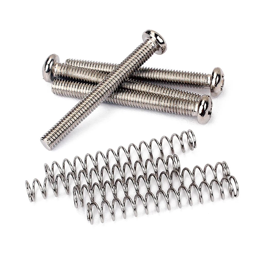 

4 Pcs Guitar Pickup Screws Humbucker Springs Accessories Mounting Parts Dual Pickups