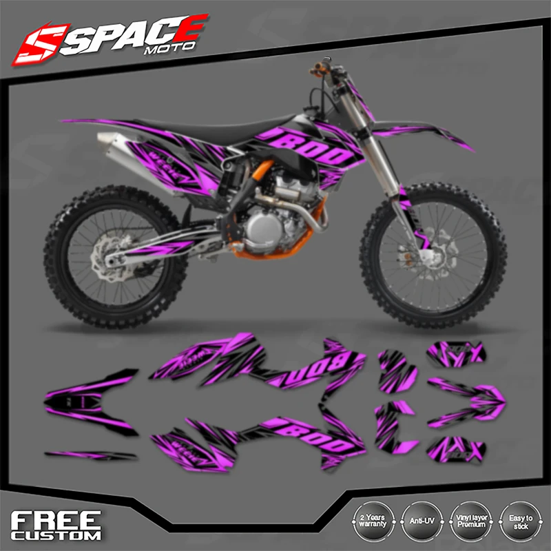 

SPACE Custom Motorcycle Graphics Background Decal for KTM EXC 2014-2016 SXF 2013-2015125 250 300 350 450 Decals Stickers Kits 08