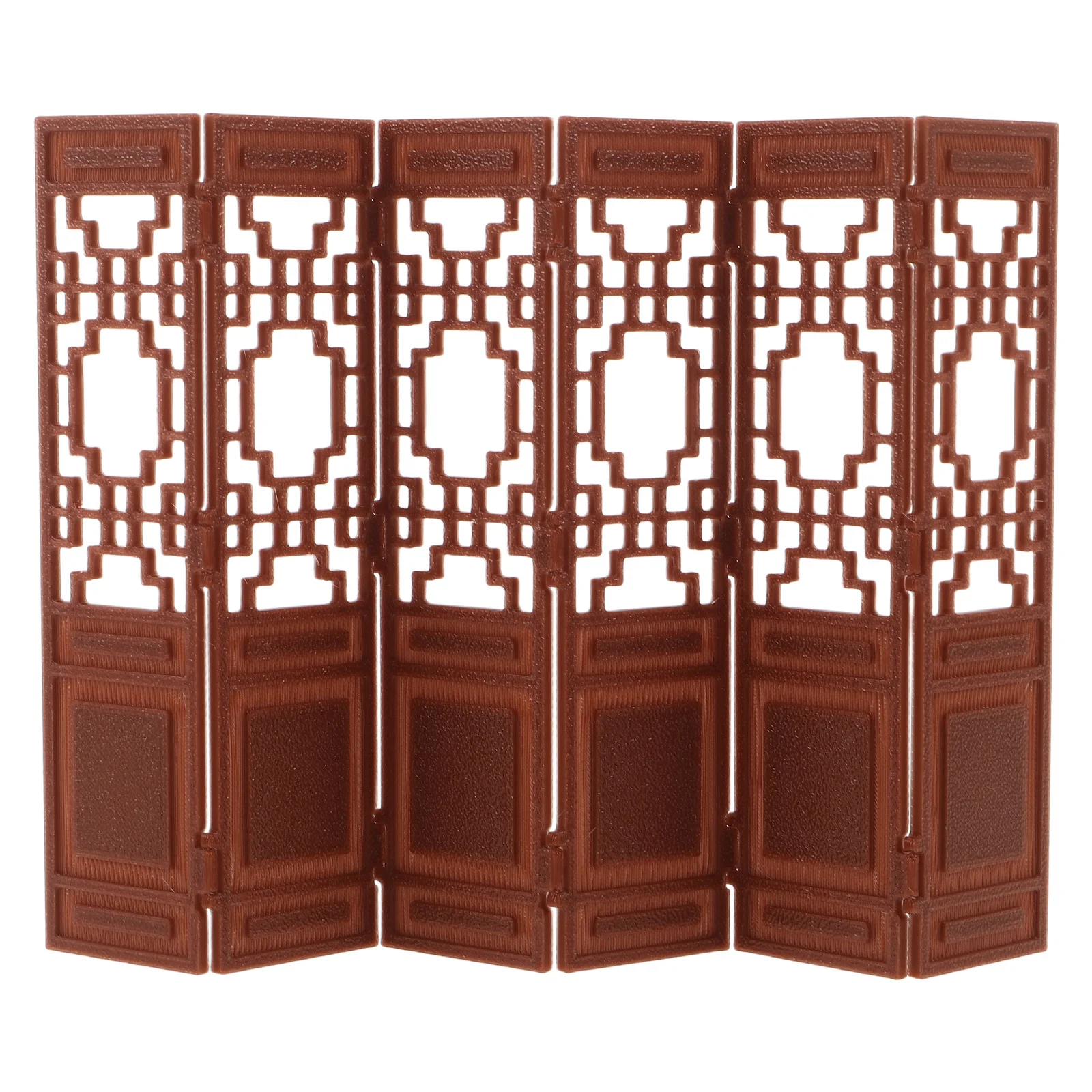 

Miniature Screen Decoration 1:20 Scale Plastic Folding Panel for Desktop Room Divider Sand Table Display Mini House Arrangement