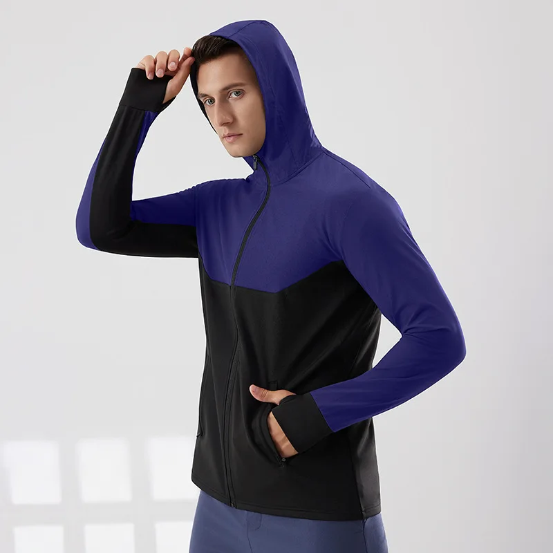

Осенне-зимняя уличная бархатная спортивная куртка, мужская ветрозащитная и теплая велосипедная куртка с капюшоном, спортивная одежда для фитнеса