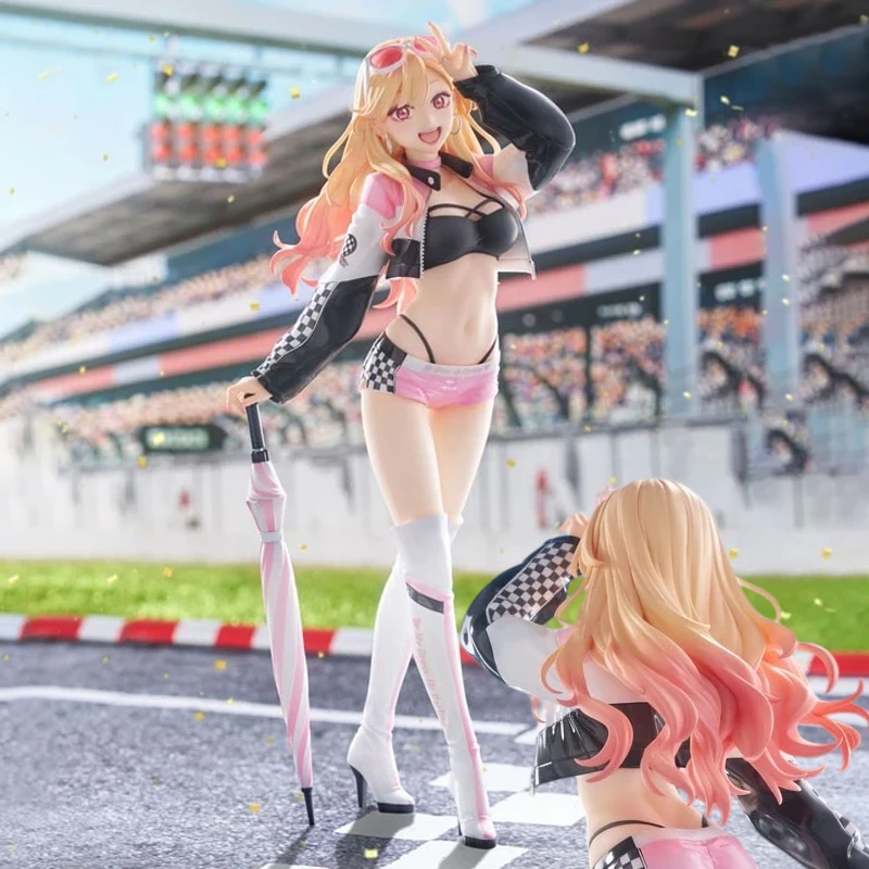 Image of 23 cm My Dress-Up Darling Marin Kitagawa Race Queen Anime-Figur Sono Bisque-Puppe wa Koi wo Suru Actionfigur Modellpuppe Spielzeug