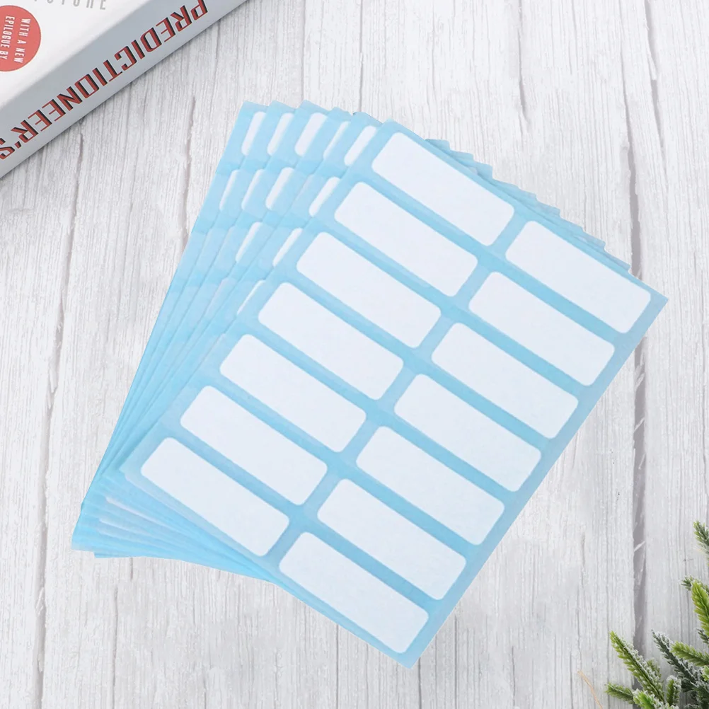 

6pcs Self Adhesive Label Stickers Colorful Blank Name Tags For Office School Price Marking Classification Organizer Notepad