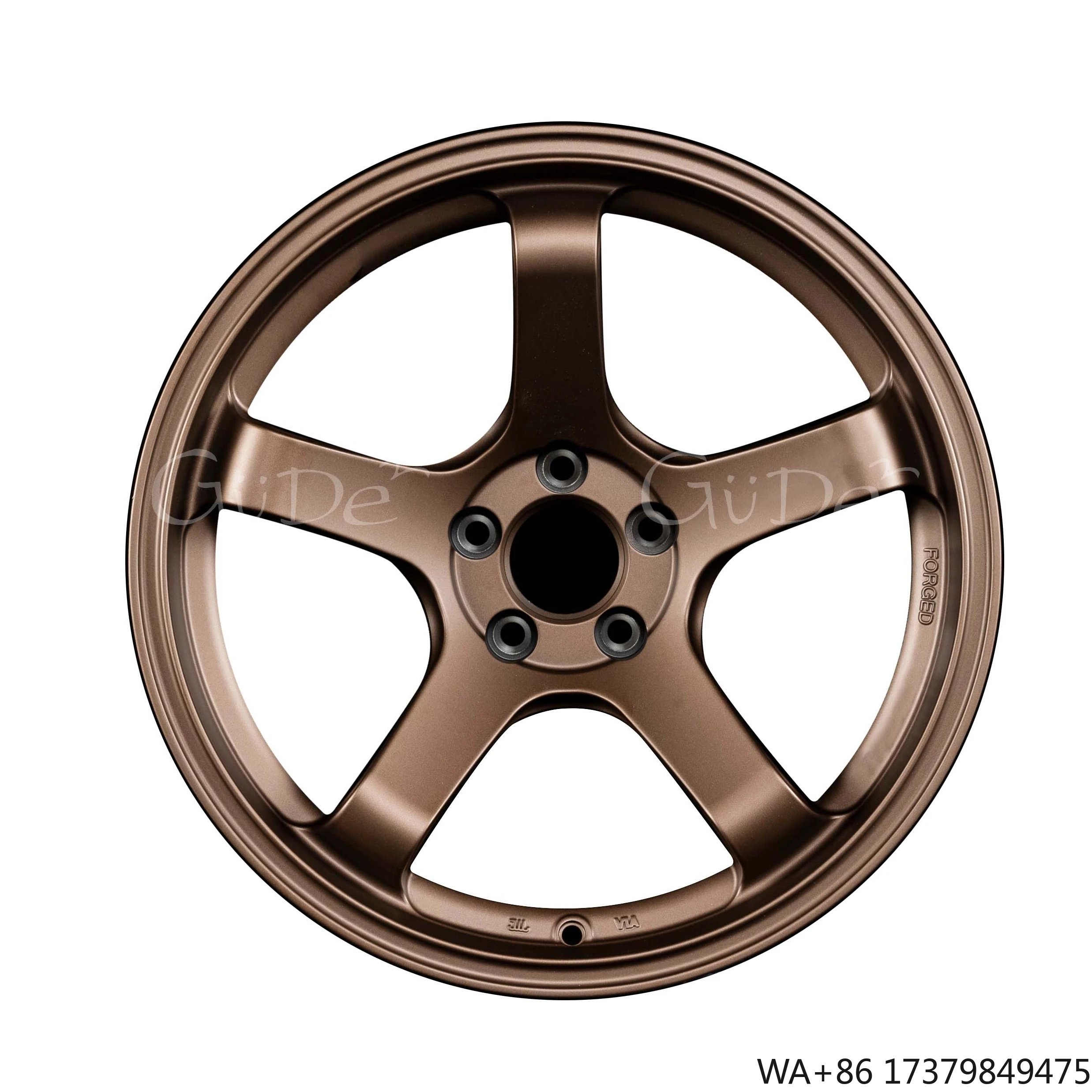 

New 15-20 Inch Deep Dish Hyper Black Machined Lip Aluminum Alloy Hub Forged Gold Bronze 18 Inch Spokes 35mm 100mm Compatible