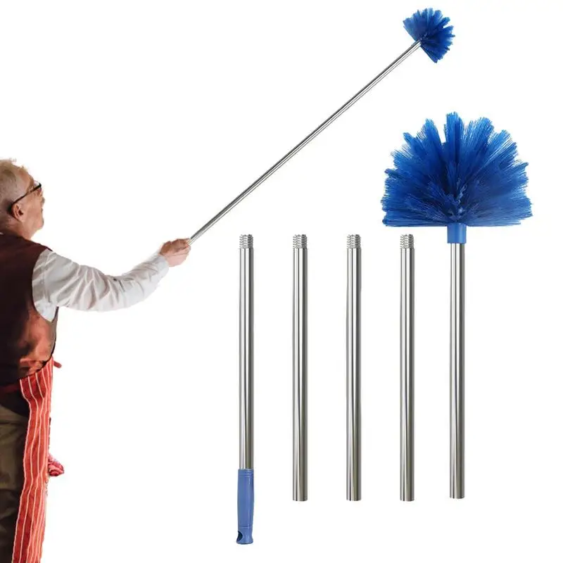 Telescopic Duster Microfiber Feather Duster Bendable Gap Clean Brush Detachable Washable Home Ceiling Spider Web Cleaning Tools