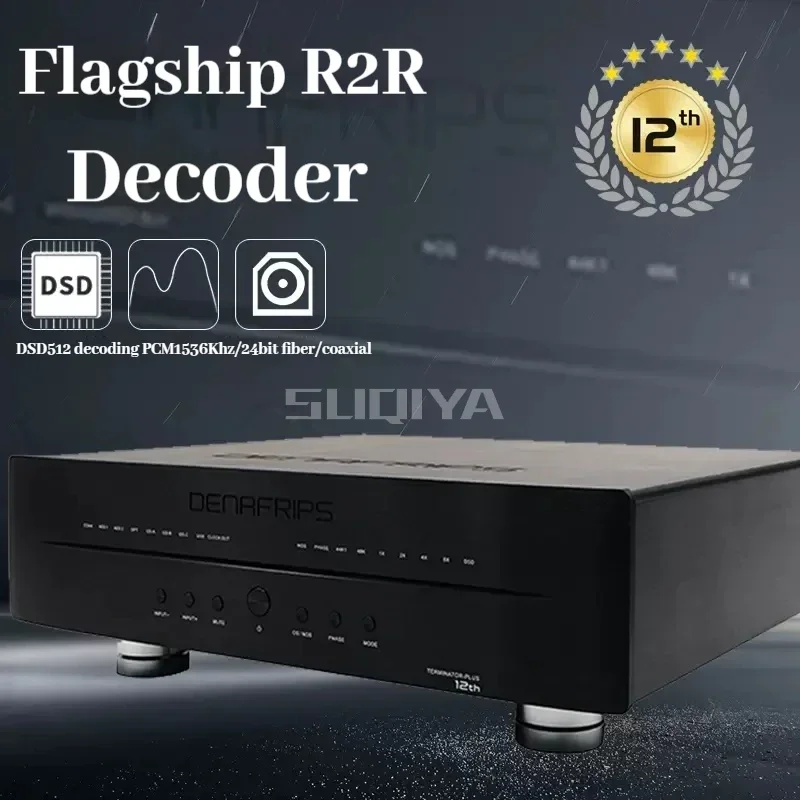 SUQIYA-TERMINATOR-PLUS12th-1 Digital Audio Hi-End Decoder R2R+DSD Architecture Ultra-low Noise Linear Power Supply Clock Output