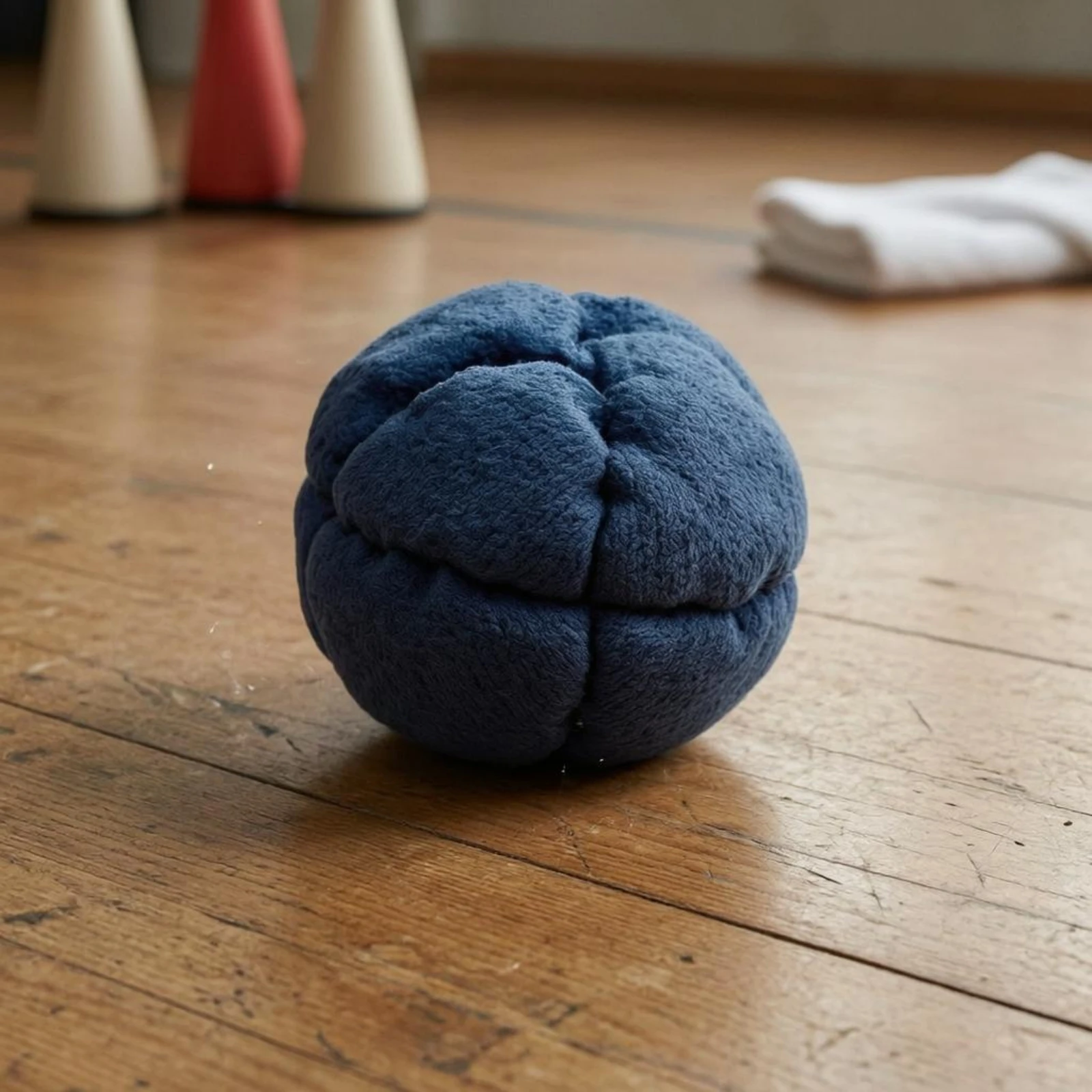 

Knitted Footbag Ceramic-Filled Cushiony Footbag Hacky Sack Segmented Kicking Ball Soft