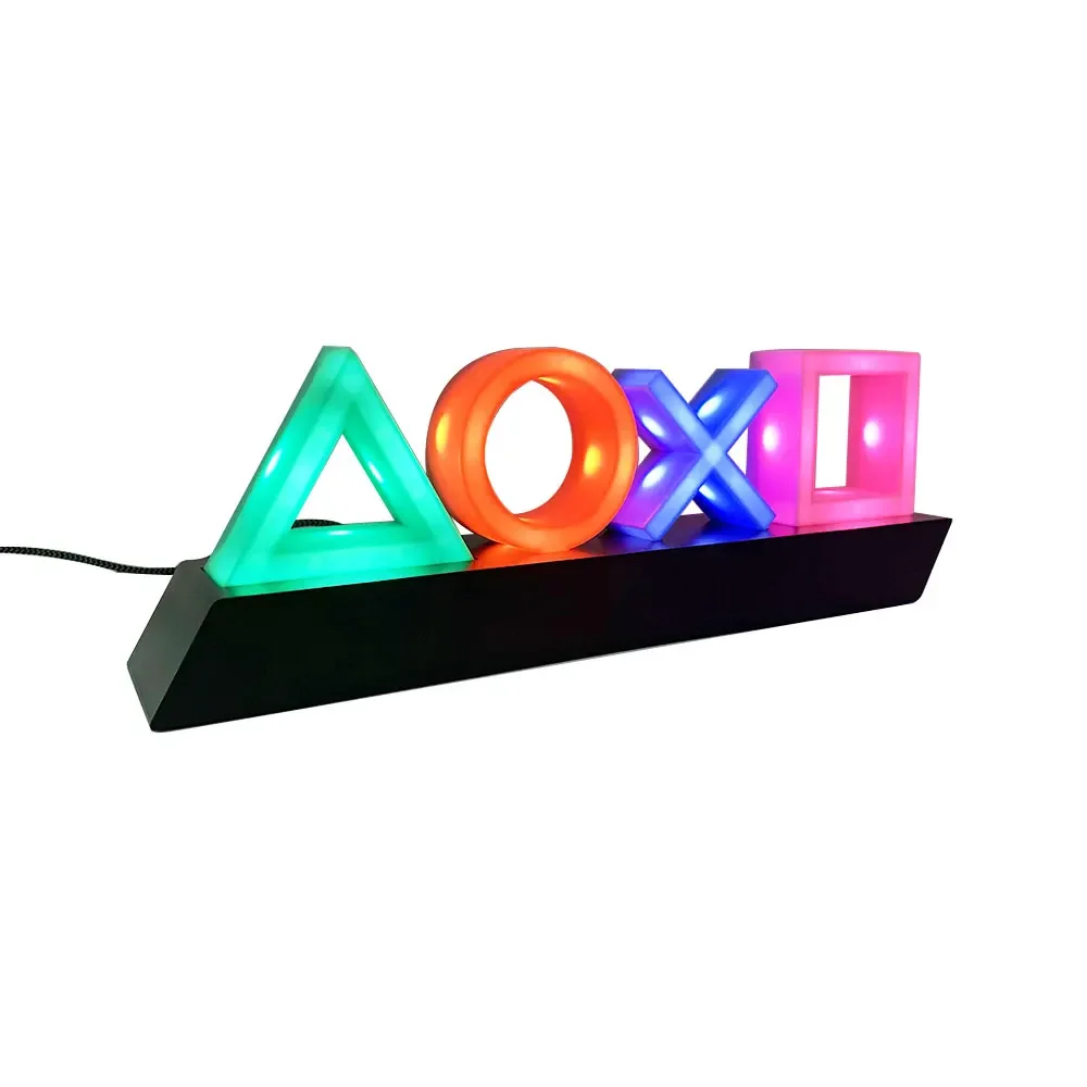 Game Icon Light For PS4 Playstation Music Light Voice Control LED Neon Lamp Atmosphere Decoration for Bar USB/Battery Powered