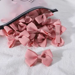 Handmade bonito presilhas para meninas, Bow Ribbon Clips, grampo de cabelo, grampos para crianças, acessórios para cabelo do bebê, Headwear, 5pcs por lote