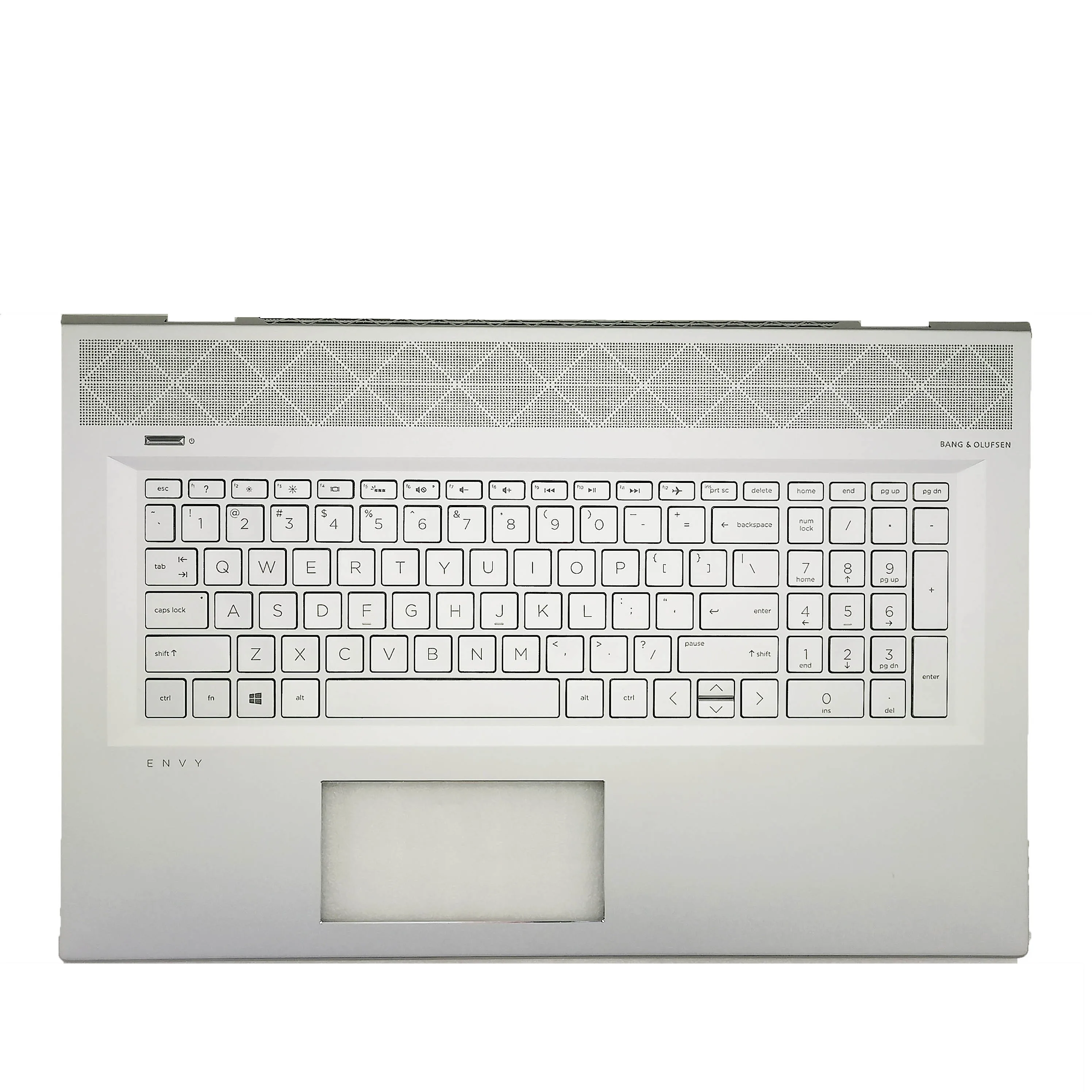 

New Original For HP ENVY 17 17-BW TPN-W137 Laptop Palmrest Upper Top Case Cover With Backlit Keyboard L20714-001 Silvery