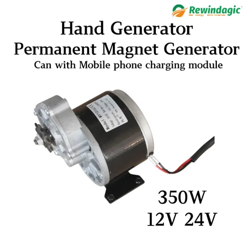 Gear Motor, Brush Motor Electric Tricycle, DC Gear Brush Motor, Electric Motor Hand Generator 350W 12V 24V For Mobile Phone