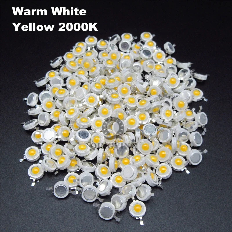 10pcs 1W 3W 5W High Power LED Chip Lamp Diodes Warm White Cold White 10000K 30000K Red Green Blue Yellow 440 660nm Light Beads