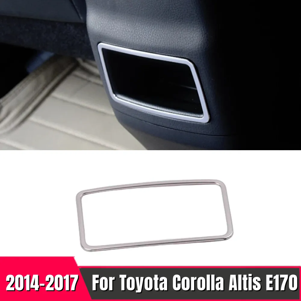 For Toyota corolla 2014-2017 Stainless Steel full set Interior Accessories Car Front Rear reading Lampshade read light Cover