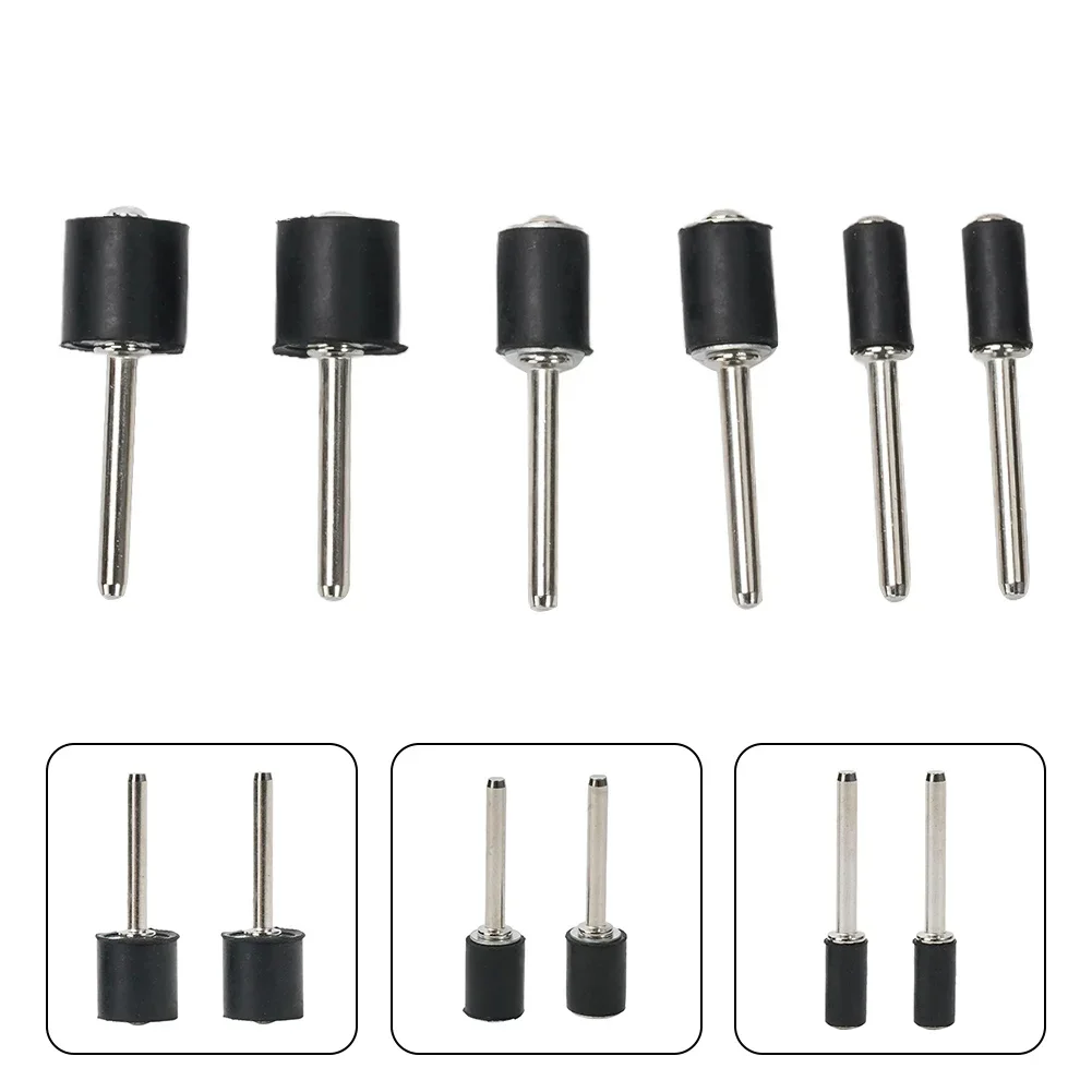 

Rubber Mandrels 6pcs Set With 18inch Shank For Rotary Tool Sanding Drums Suitable For Wood And Fiberglass Finishing