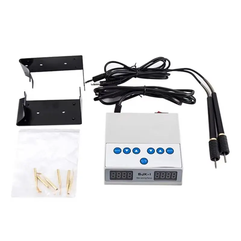 

AT13 Electric Wax Waxer Carve Machine Contains Double Carving Pen Carving Wax Knife Electric Wax Caring Kit EU Plu