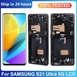 For Samsung S21 Ultra 5G G998 G998U Display Touch Screen Digitizer For Samsung S21Ultra G998B LCD 100% Tested