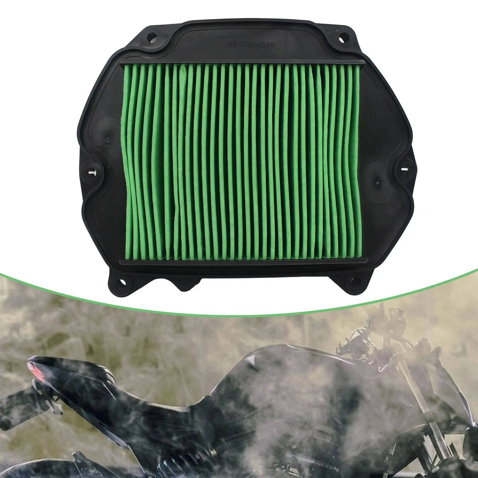 

Мотоциклетный воздухоочиститель, внутренний портативный, простой в установке, сменный аксессуар для CBR250rr Black17-24