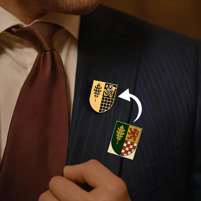 

Custom Family Logo Brooch Personalized Picture Pins 304L Stainless Steel Custom Jewelry Applicable To Family Company Bar Club