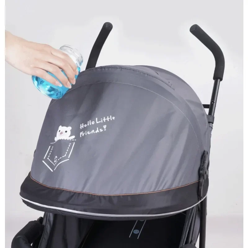 2025Baby Stroller Children Can Sit on A Lie-down Stroller Can Be Folded Easily A Simple Baby Parachute