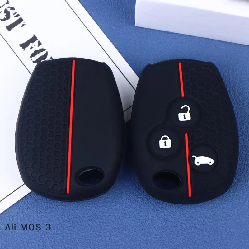 【S】1 قطعة حافظة مفاتيح السيارة السيليكون غطاء مفتاح السيارة عن بعد حامي مفتاح السيارة 2/3 أزرار مفتاح فوب غطاء مفاتيح الملحقات