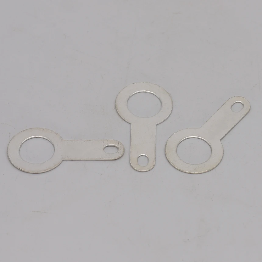 100pcs M6.2 6.2mm M8.2 8.2mm Tin Plated Brass Single Head Brazing Lug Soldering Terminal Sheet Spot Welding Washer