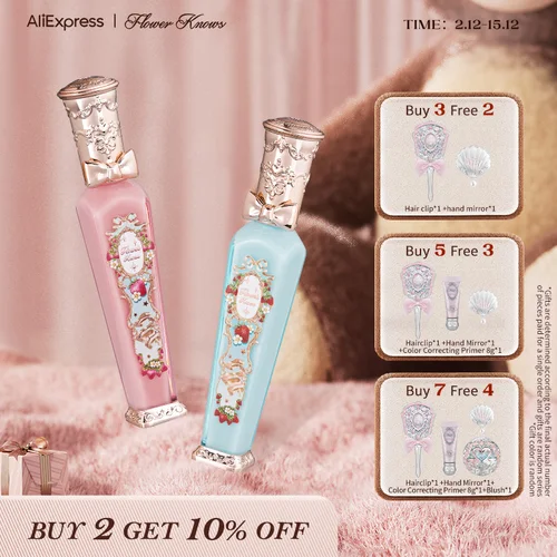 Flower Knows Strawberry Rococo Series Cloud Lip Cream Lápices labiales 3,5 g