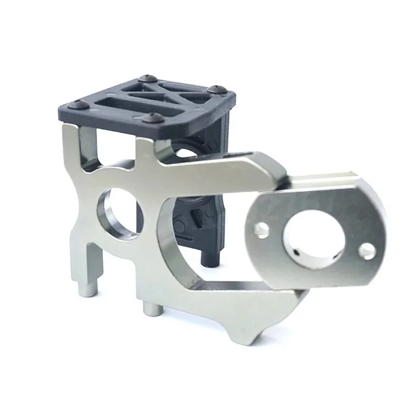 Soporte de Montaje de Motor Perfecto para Coches RC 1/8 Todoterreno, Camiones Nitro y Brushless, Compatible con Kyosho MP10, HSP, Hobao, FS Racing