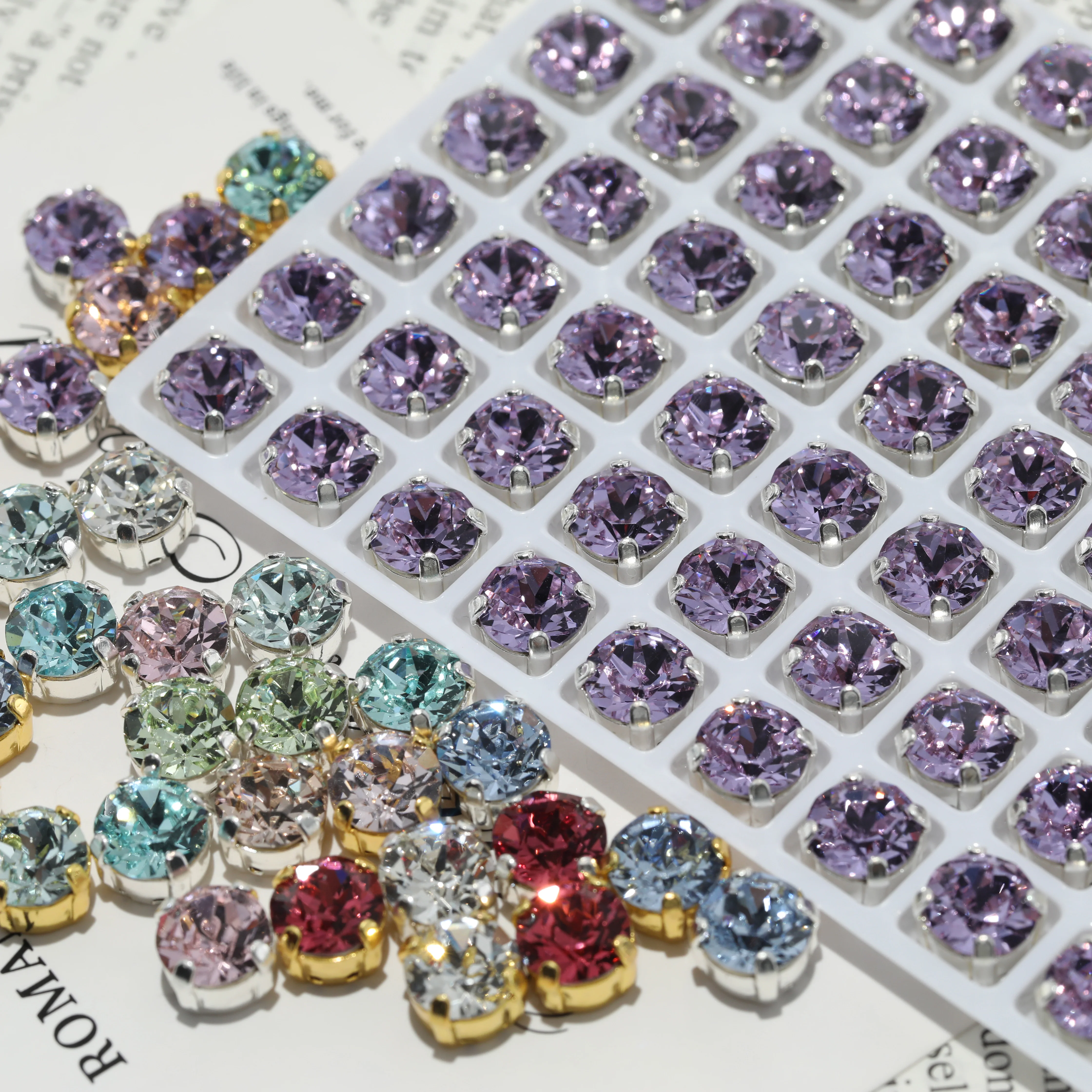 GRST Krallenfassung Strasssteine, Krallensteine zum Aufnähen, Krallensteine für Hochzeitskleider, 2088 Strasssteine – Detail 6