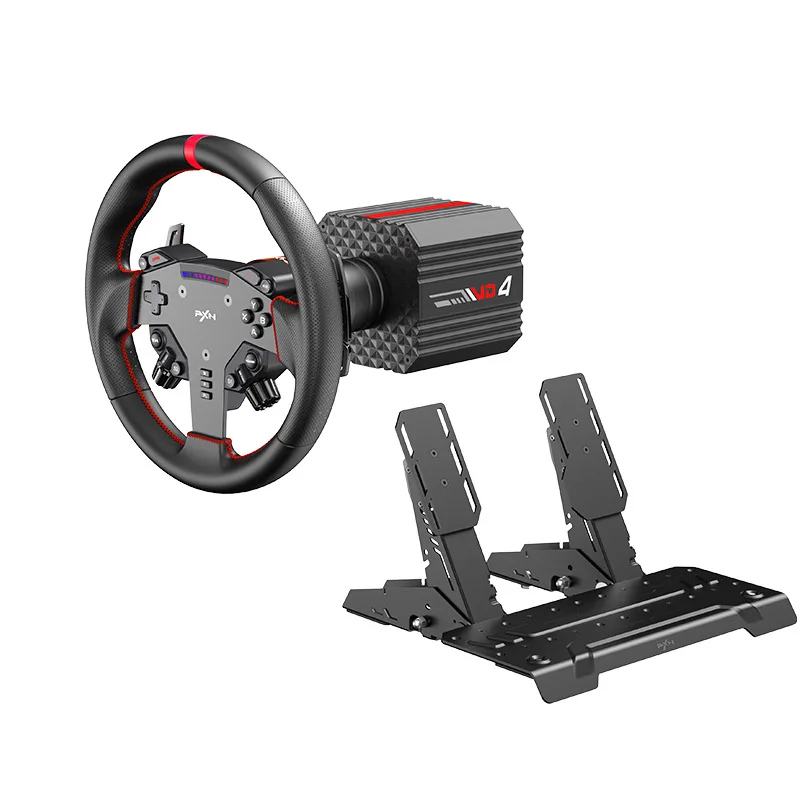 Racing Steering Wheel 4Nm Steering Force Feedback Simulator for Games PXN VD Series Direct Drive Servomotor for PC
