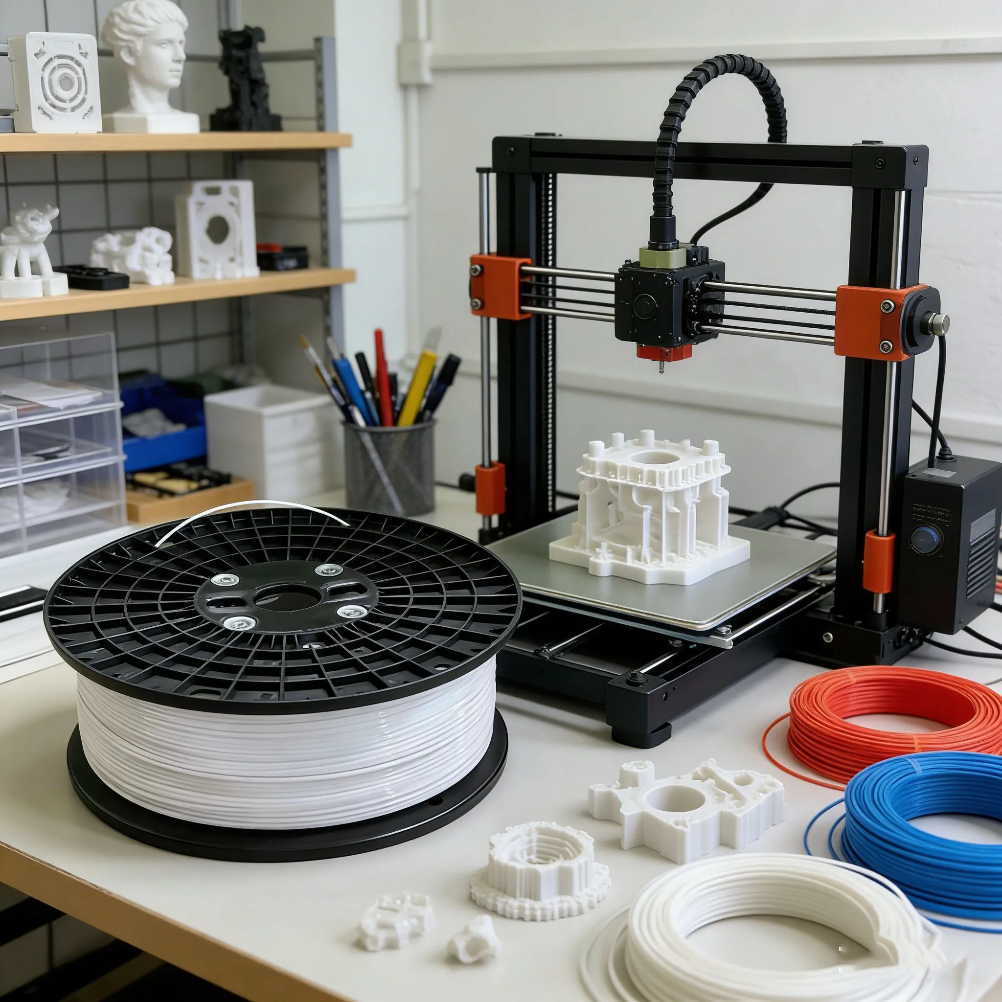 PLA / ABS / PETG 3D Printer Filament 1.75mm 10kg High-Quality white ABS Sculpting Composite Material for FDM Printing