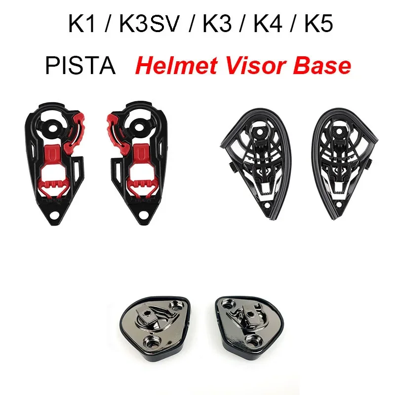 Moto Accessories for AGV K1 K3SV K5 K3 K4/PISTA GPRR Plate Left Right Visor Shield Gear Base Lens Tool Motorcycle Helmet