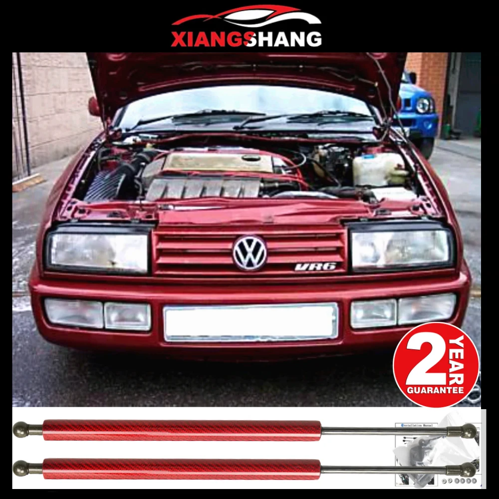 for Volkswagen VW Corrado 1988-1995 Front Hood Bonnet Modify Gas Struts Shock Carbon Fiber Spring Damper Lift Supports Absorber