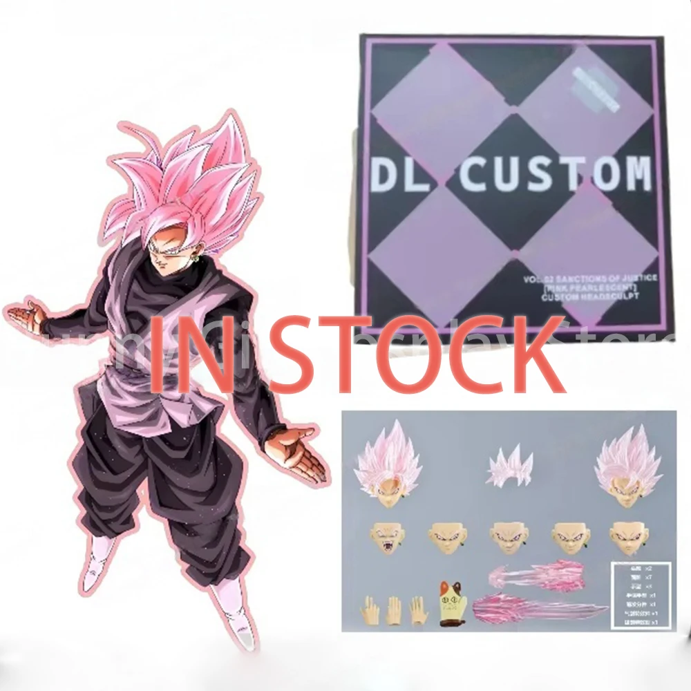 

DL CUSTOM Dragon Ball Z SHF Super Saiyan Rosé Son Goku Black Zamasu Head Аксессуары Фигурки Аниме Модель Подарки Игрушки для мальчиков