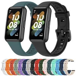 Silicone Watch Strap For Huawei Band 7 Accessories Smart watchband Replacement loop Wristband correa bracelet for Huawei Band 7